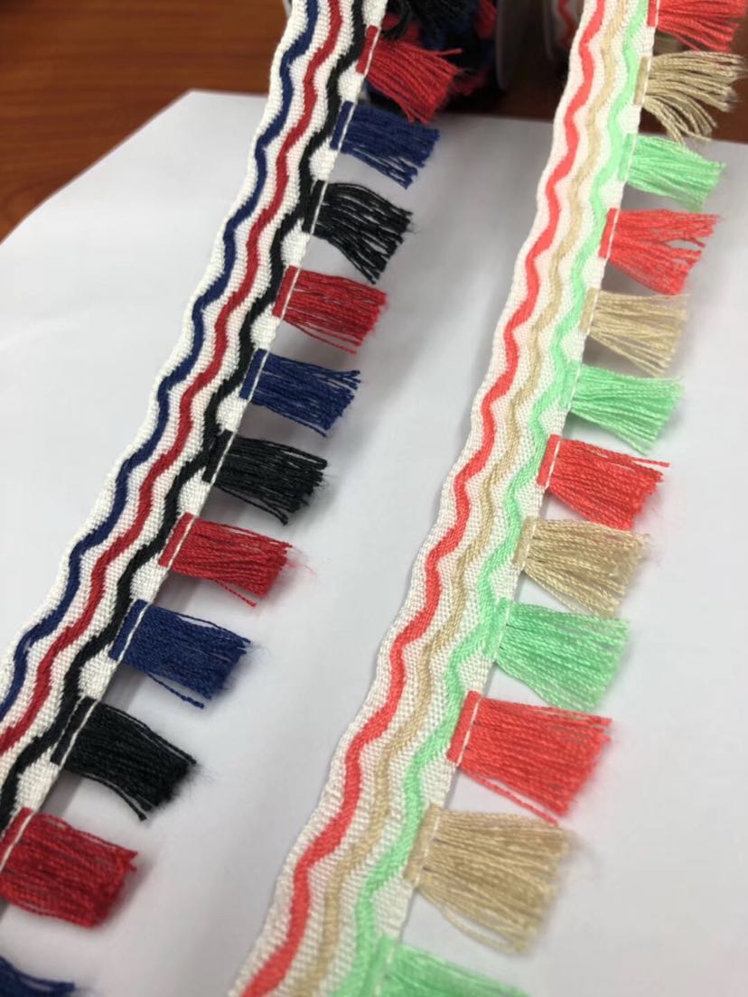 新款民族织带流苏花边包包服装辅料现货