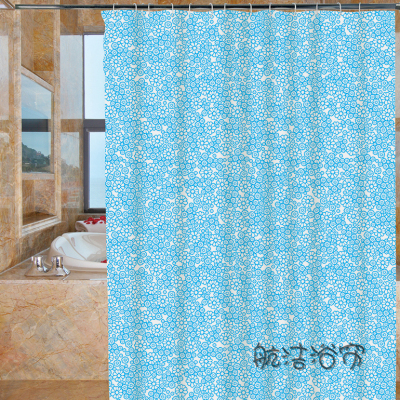 Toilet Shower Curtain Cloth Thickened Shading Waterproof Mildew-Proof Bath Bathroom Partition Curtain Shower Hanging Curtain Portiere Curtains