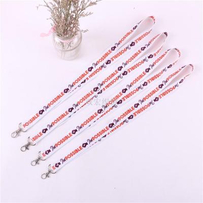 Factory Customized White Color Letter Work Card Lanyard High-End Certificate