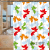 Thick Waterproof Mildew-Proof Shower Curtain Cloth Bathroom Partition Curtain Hanging Curtain 