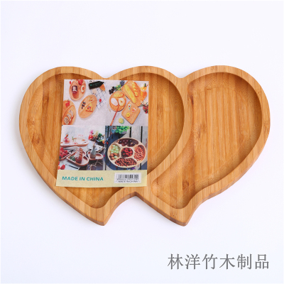 Bamboo love hotel simple tray restaurant Bamboo dinner plate fruit plate household tea tray all kinds of Bamboo plates