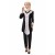 New Summer Long-Sleeve Women's Suit Muslim Women's Wear Arab Robe Two-Piece Set Clothes for Worship Service Cross-Border Supply Wholesale Delivery