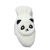Children's warm finger gloves winter bike riding plush cute gloves panda cartoon neck hanging student gloves