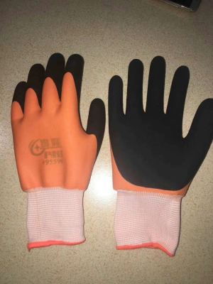 Full hanging able Foam gloves Full hanging able double gloves