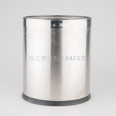 The Hotel refuse room for refuse double stainless steel sanitary bucket