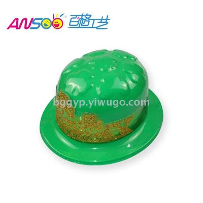 Clover Concave-Convex Height round Cap Stickers Foxing Strip St Patrick's Day Special Cap PVC Material Custom Printing