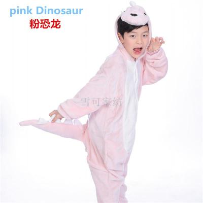 Children pajamas flannel animal model dinosaur rabbit autumn and winter exports Europe and the United States