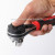 Ratchet adjustable open socket wrench