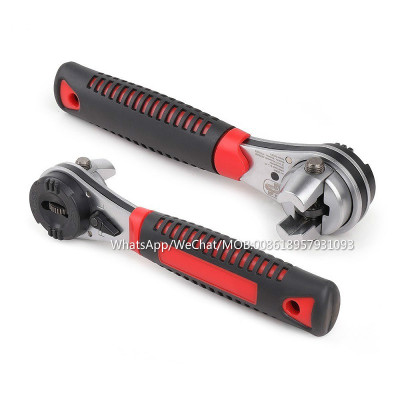 Multi-function ratchet socket wrench multi-function ratchet adjustable open socket wrench