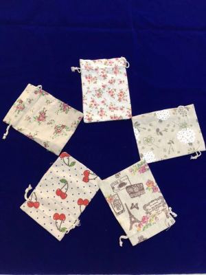 15*20 fancy cotton bag bundle pocket gift bag available
