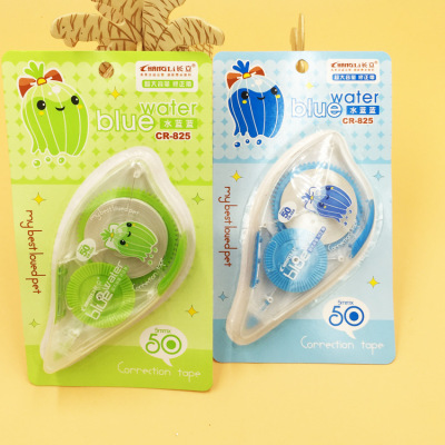Authentic changli 825 water blue 50M correction tape Korean stationery lovely creative correction tape