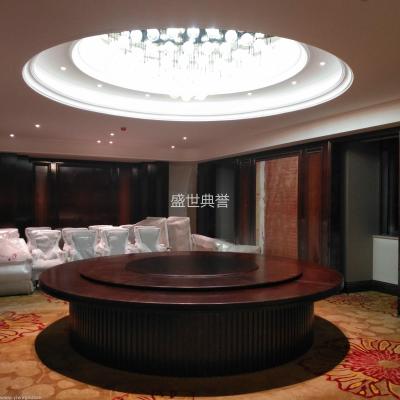 Xi 'an restaurant new Chinese style table restaurant box solid wood table restaurant large electric table