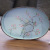 Rural pastel painting light blue warbler flower drizzle tray decorated with iron to receive furnishings