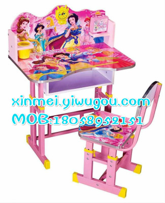 3D student desk, hot transfer desk and chair, learning desk, cartoon desk and chair, children's desk