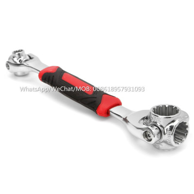 48 close 1 set of 360 degree rotating socket wrench dog bone wrench