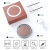 Mini portable led make-up mirror MICRO rechargeable folding make-up mirror 3 times portable night light mirror