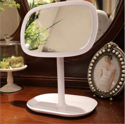 Smart new fashion household princess mirror make-up lamp mirror gift led cosmetic lamp mirror factory