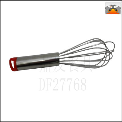 DF27768 stainless steel kitchen utensils hotel utensils plastic hook eggbeater