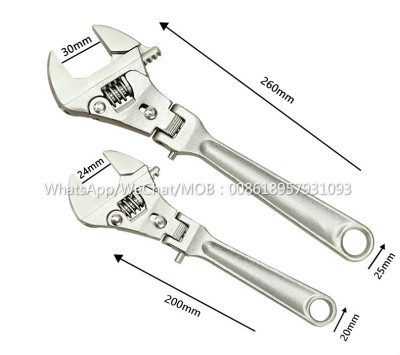 8 \"quick return type adjustable head wrench