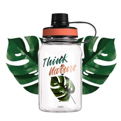 Large capacity plastic space cup 1500ML transparent water cup can be customized LOGO gift kettle