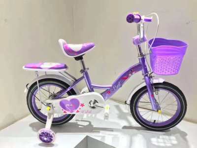 Bicycle buggy new children's bicycle women's children's car with car basket, rear seat