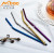 304 stainless steel straw food grade stainless steel straw color set coffee milk tea beverage straw