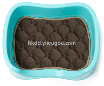 Pet supplies pet plastic kennel with cotton pad non-stick fur kennel dog bed cat kennel bed