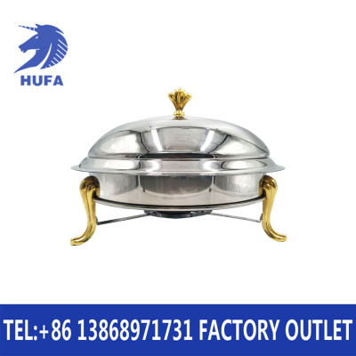 Solid Silver Alcohol Stove Stainless Steel Silver Crown Stove Buffet Stove Hotel Outdoor Dedicated