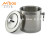 Thickened stainless steel double deck ice bucket with cover portable ice grain bucket heat preservation ice bucket  