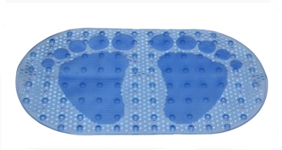 Transparent solid oval feet bath mat bath massage mat non-slip mat bath mat