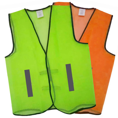 Small four mesh fabric safety breathable reflective vest reflective vest safety protective reflective clothing