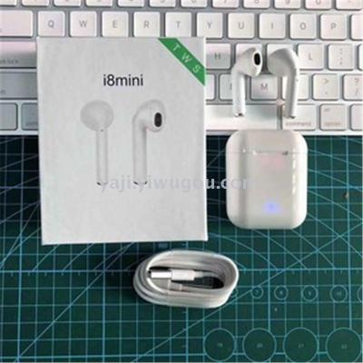 8mini TWS bluetooth headset wireless dual ears with charging box