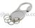 Key chain with ring and metal hook