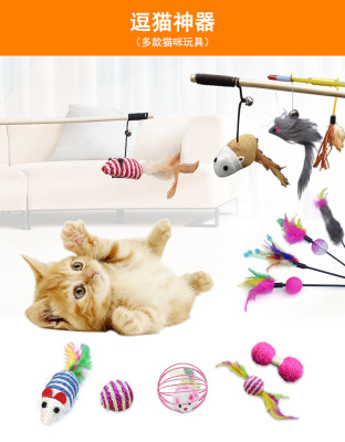 Pet toy toy toy toy toy toy toy toy toy toy toy toy toy toy with long feather pole mouse ball training