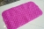 Transparent solid color long square version brush bath mat massage mat non-slip mat bath mat PVC mat