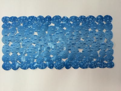 Rectangular printed large stone bathroom mat printed bathroom mat bathroom massage pad PVC anti-slip pad