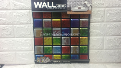 Self-adhesive 3D wall stick brick decorative stickers 