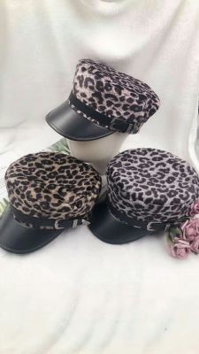 Hot style beret leopard print military cap manufacturers direct sales