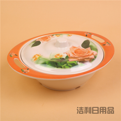 Miamine imitation tableware real kung fu egg stewed bowl stewed soup bowl with lid bowl foam bowl plastic bowl