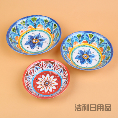 Multi - specification the pattern the pattern antique restaurant dishes handicraft new Chinese set flower and bird dinner plate