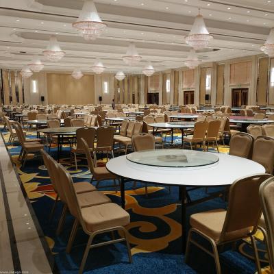 Taizhou star-class resort hotel banquet hall furniture customization hotel reception aluminum table and chair