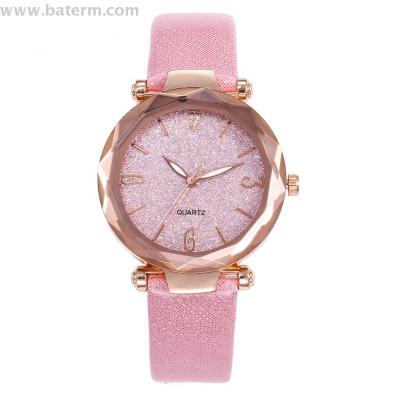 Shake tone hot style fashion hot selling crystal cut powder digital belt ladies watch