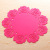 Rose thickened silicone insulation cushion hollowing out rose bowl cushion plate cushion cup cushion round