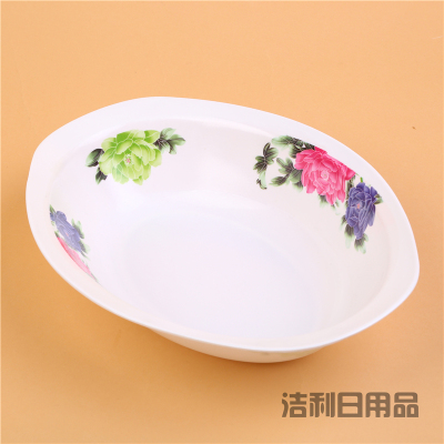 Miamine hotel tableware bowl creative bowl plastic dishes bowl Korean plastic soup bowl imitation porcelain noodles bowl large table setting bowl