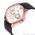 New fashion hot sale gun black big dial three eyes decoration belt men's watch quartz watch 3