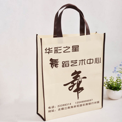 Environmental Protection Non-Woven Bag Customized Brand Logo Supermarket Shopping Bag Portable Advertising Gift Bag
