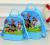 Children's silicone cartoon backpack double shoulder backpack wang wang team small bags adult parent-child backpack