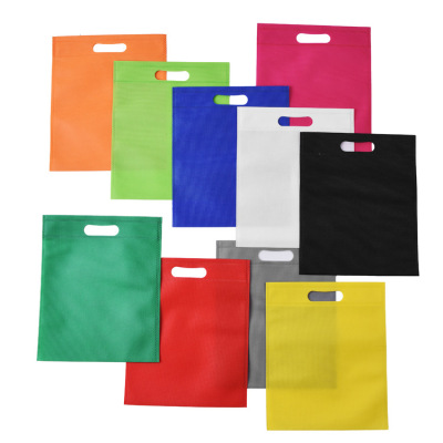 In Stock Wholesale Flat Non-Woven Handbag Non-Woven High Pressure Flat Bag Customizable Trademark Logo