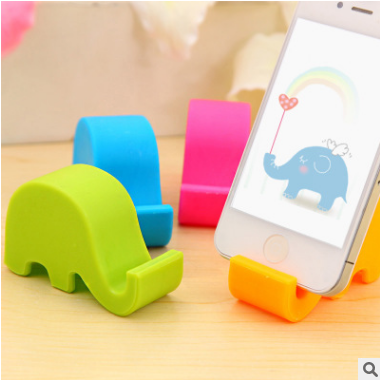 Elephant mobile phone stand/mini multicolor baby elephant mobile phone stand lazy man animal mobile phone stand