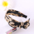 Wild leopard grain design decorative bow hair hoop ms best lap band antiskid band hairpin hair accessories